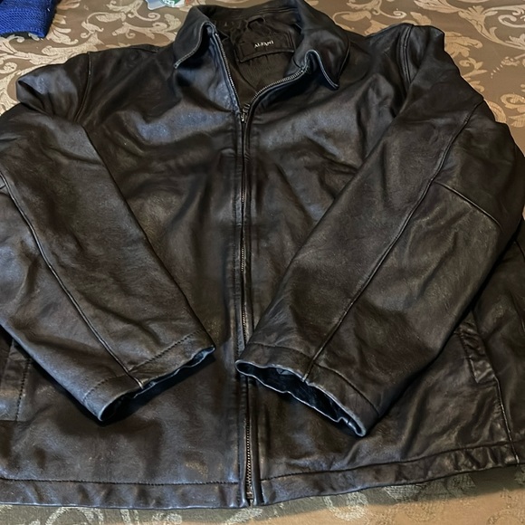 Used leather jacket size XL by Alfani - Picture 1 of 15